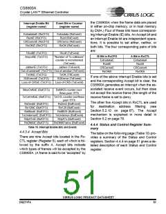 浏览型号CS8900A-IQZ的Datasheet PDF文件第51页