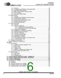 浏览型号CS8900A-IQZ的Datasheet PDF文件第6页