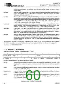 浏览型号CS8900A-IQZ的Datasheet PDF文件第60页