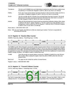浏览型号CS8900A-IQZ的Datasheet PDF文件第61页