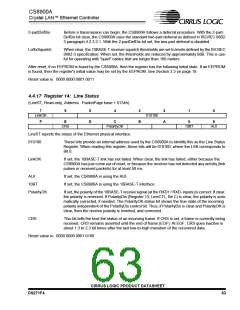 浏览型号CS8900A-IQZ的Datasheet PDF文件第63页