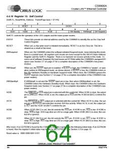 浏览型号CS8900A-IQZ的Datasheet PDF文件第64页