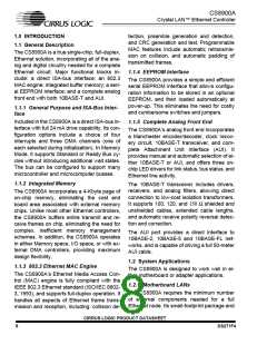 浏览型号CS8900A-IQZ的Datasheet PDF文件第8页