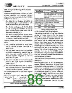 浏览型号CS8900A-IQZ的Datasheet PDF文件第86页