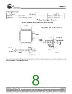 浏览型号CY29774AIT的Datasheet PDF文件第8页