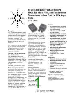 浏览型号HFBR-5803的Datasheet PDF文件第1页