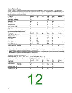 浏览型号HFBR-5803的Datasheet PDF文件第12页