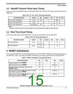 浏览型号MPC8540PX833LB的Datasheet PDF文件第15页