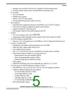 浏览型号MPC8540CPX667JC的Datasheet PDF文件第5页