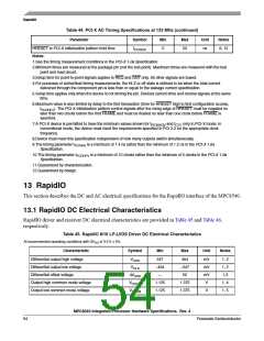 浏览型号MPC8540CPX667JC的Datasheet PDF文件第54页