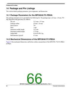 浏览型号MPC8540CPX667JC的Datasheet PDF文件第66页