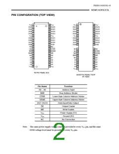 浏览型号MSM514265ESL-XXTS-K的Datasheet PDF文件第2页