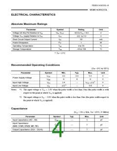 浏览型号MSM514265ESL-XXTS-K的Datasheet PDF文件第4页