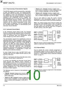 浏览型号MSP3467G的Datasheet PDF文件第10页