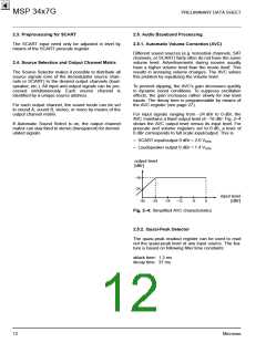 浏览型号MSP3427G的Datasheet PDF文件第12页