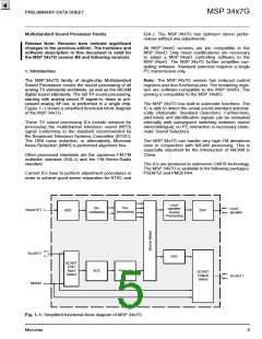 浏览型号MSP3417G的Datasheet PDF文件第5页