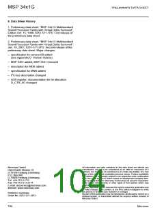 浏览型号MSP3401G的Datasheet PDF文件第104页