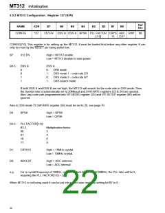 浏览型号MT312C的Datasheet PDF文件第22页