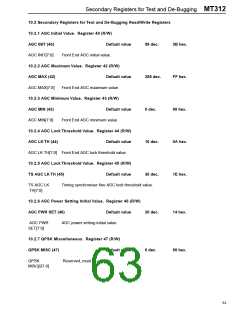 浏览型号MT312C的Datasheet PDF文件第63页