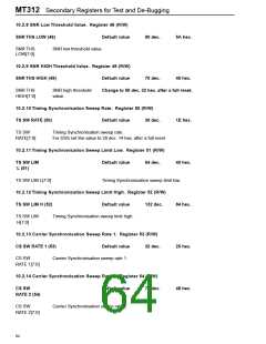 浏览型号MT312C的Datasheet PDF文件第64页