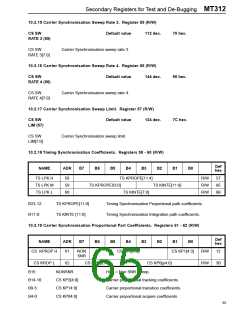 浏览型号MT312C的Datasheet PDF文件第65页