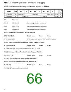 浏览型号MT312C的Datasheet PDF文件第66页