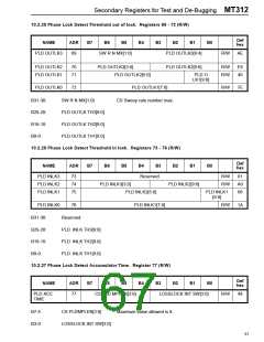 浏览型号MT312C的Datasheet PDF文件第67页