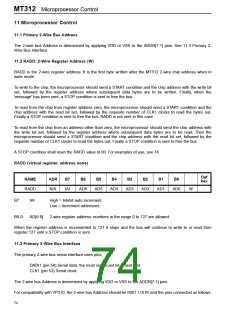 浏览型号MT312C的Datasheet PDF文件第74页