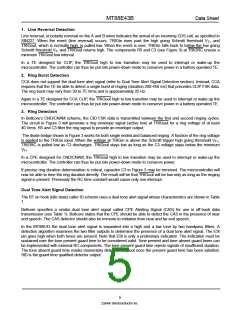 浏览型号MT88E43BE的Datasheet PDF文件第5页