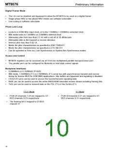 浏览型号MT9076AP的Datasheet PDF文件第10页
