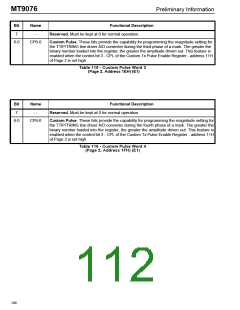 浏览型号MT9076AP的Datasheet PDF文件第112页