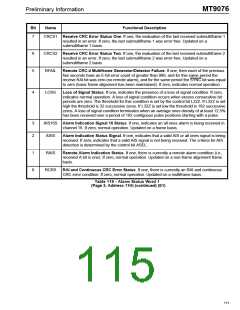 浏览型号MT9076AP的Datasheet PDF文件第115页