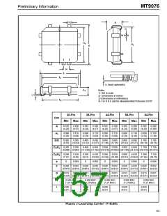 浏览型号MT9076AP的Datasheet PDF文件第157页