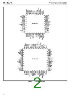 浏览型号MT9076AP的Datasheet PDF文件第2页