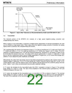 浏览型号MT9076AP的Datasheet PDF文件第22页