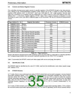 浏览型号MT9076AP的Datasheet PDF文件第35页