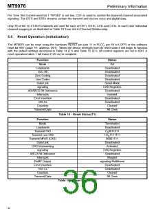 浏览型号MT9076AP的Datasheet PDF文件第36页
