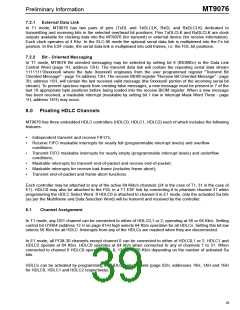 浏览型号MT9076AP的Datasheet PDF文件第39页