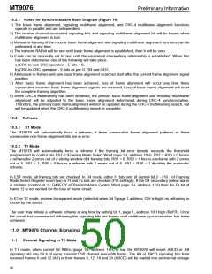 浏览型号MT9076AP的Datasheet PDF文件第50页