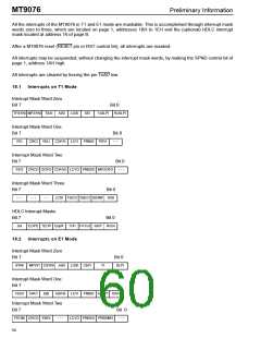 浏览型号MT9076AP的Datasheet PDF文件第60页