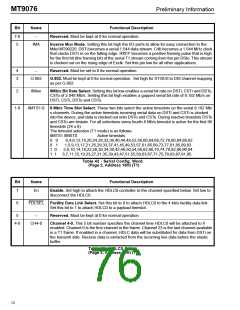 浏览型号MT9076AP的Datasheet PDF文件第76页