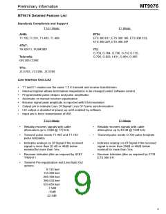 浏览型号MT9076AP的Datasheet PDF文件第9页