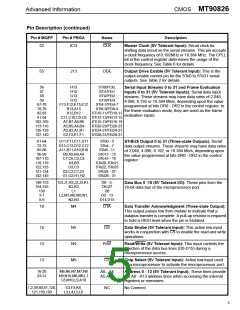 浏览型号MT90826AL的Datasheet PDF文件第5页