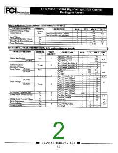 浏览型号UNL2803的Datasheet PDF文件第2页