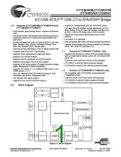 浏览型号CY7C68300B-56LFXC的Datasheet PDF文件第1页