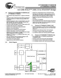 浏览型号CY7C68300B-56PVXC的Datasheet PDF文件第1页