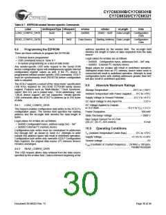 浏览型号CY7C68300B-56LFXC的Datasheet PDF文件第30页