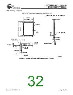 浏览型号CY7C68300B-56LFXC的Datasheet PDF文件第32页