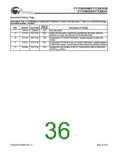 浏览型号CY7C68300B-56LFXC的Datasheet PDF文件第36页