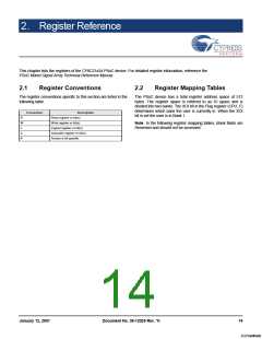 浏览型号CY8C21234-24SXI的Datasheet PDF文件第14页